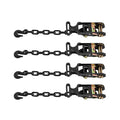 Wheel Chock Tie-Down Kit 4540kg Break Strength Heavy-Duty Car ATV