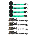 Wheel Chock Tie-Down Kit 4540kg Break Strength Heavy-Duty ATV SUV