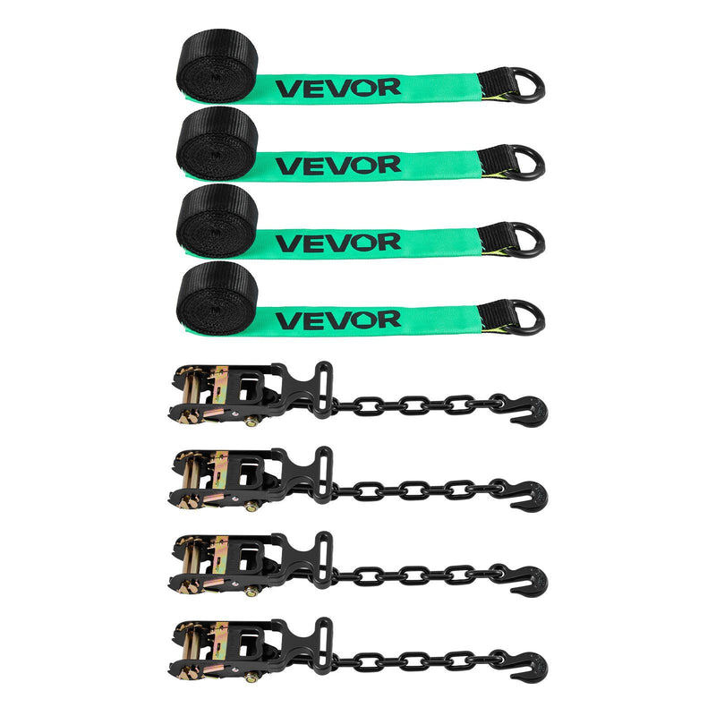 Wheel Chock Tie-Down Kit 4540kg Break Strength Heavy-Duty ATV SUV