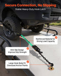 Wheel Chock Tie-Down Kit 4540kg Break Strength Heavy-Duty ATV SUV