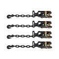 Wheel Chock Tie-Down Kit 4540kg Break Strength Heavy-Duty ATV SUV