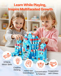 Magnetic Blocks 150PCS Glacier Castle STEM Building Cubes Kids
