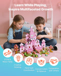 Magnetic Blocks 100 PCS Princess Castle STEM Building Cubes Kids Toy
