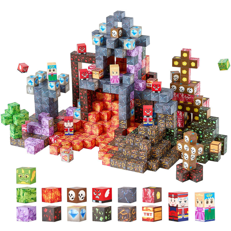 Magnetic Blocks 150 PCS Dark Castle Set Building Cubes STEM Toys