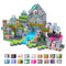 Magnetic Blocks 100 PCS Cemetery Zombies STEM Building Cubes Kids