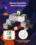 Magnetic Blocks 100 PCS Cemetery Zombies STEM Building Cubes Kids