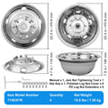 50cm 8 Lug Wheel Simulators Stainless Steel Ford F450 F550