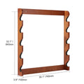 Gun Rack, Wood Gun Rack Wall Mount, Gun Display Rack holds 5 Rifles, Shotguns, 132 lb Heavy Duty Wall Storage Display Rifle Rack with Soft Padding
