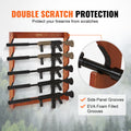 Wood Gun Rack Wall Mount 5 Rifles Heavy Duty Storage Display