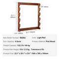Wood Gun Rack Wall Mount 5 Rifles Heavy Duty Storage Display