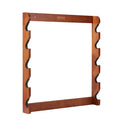 Wood Gun Rack Wall Mount 5 Rifles Heavy Duty Storage Display