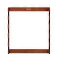 Wood Gun Rack Wall Mount 5 Rifles Heavy Duty Storage Display