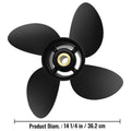 Outboard Propeller, Replace for OEM 3587522, 4-Blade 14 1/4\