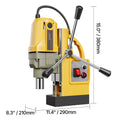 Magnetic Drill, 1400W Motor 1.6 in Boring Diameter, 2810 lbf Portable Electric Mag Drill Press, with 11 Coring Bits, 800 RPM Speed, Drilling Machine for Metal Surface, Home Improvement Industry