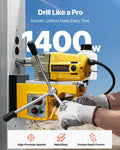 Magnetic Drill 1400W 1.6in Bore 2810lbf Metal Drilling Machine