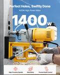 Magnetic Drill 1400W 2in Boring 750RPM Variable Speed Metal