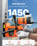 Magnetic Drill 1450W 1.6in Boring Diameter Electric Metal Drilling