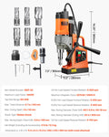 Magnetic Drill 1450W 2in Boring Variable Speed Electric Drill Press