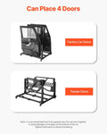 Jeep Door Storage Cart 4 Doors Moveable Rack Wrangler JK JKU JL