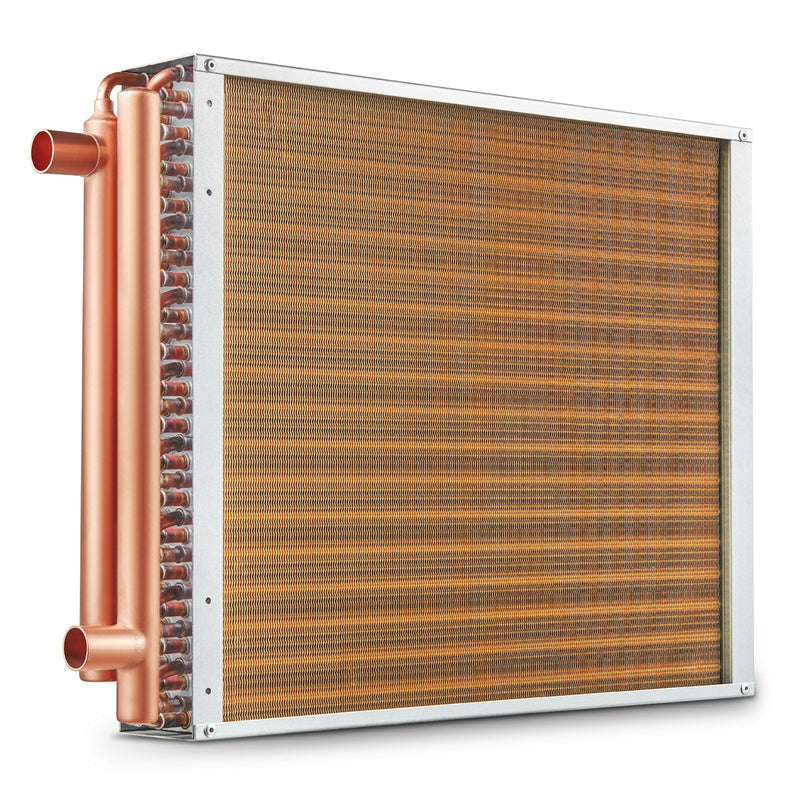 Heat Exchanger Water to Air 18x20 3-Row Copper 242 Fins