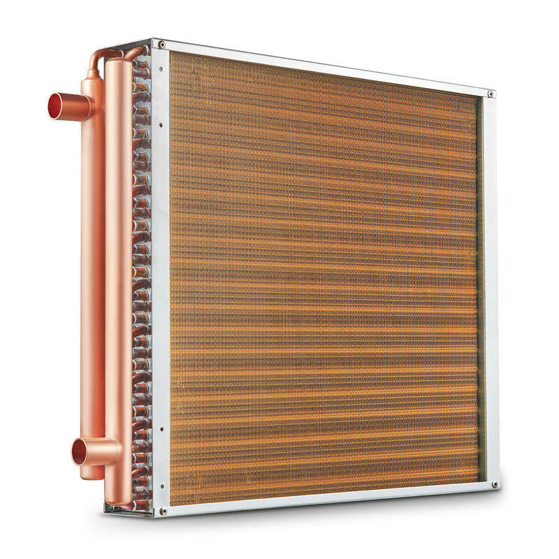 20x20 Heat Exchanger Water to Air 3-Row 242 Fins Copper