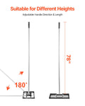 Lawn Leveling Rake 254x430mm 1980mm Adjustable Handle Golf Court