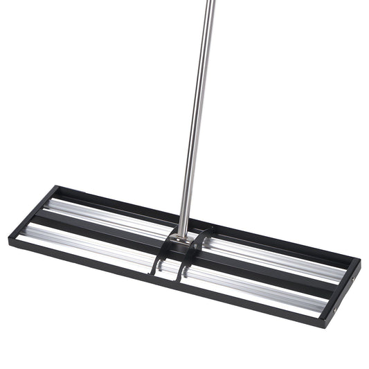 Lawn Leveling Rake 30"x10" Stainless Steel Adjustable Handle