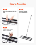 Lawn Leveling Rake 254x762mm Adjustable Handle 2130mm Garden