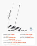 Lawn Leveling Rake 254x762mm Adjustable Handle 2130mm Garden