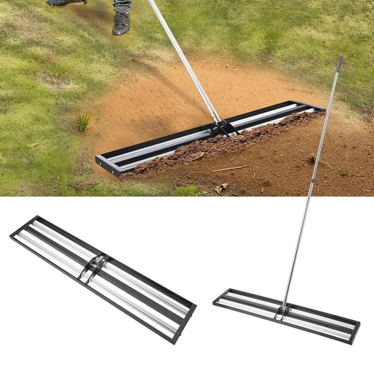 Lawn Leveling Rake 254mm 2130mm Adjustable Handle Yard Garden