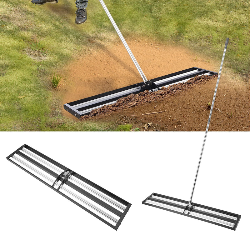 Lawn Leveling Rake 254mm 2130mm Adjustable Handle Yard Garden