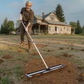 Lawn Leveling Rake 254mm 2130mm Adjustable Handle Yard Garden