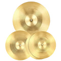 Cymbal Pack 3pc 35.5cm Hi-Hats 40cm Crash 50.5cm Ride Alloy