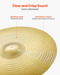 Cymbal Pack 3pc 35.5cm Hi-Hats 40cm Crash 50.5cm Ride Alloy