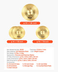 Cymbal Pack 3pc 35.5cm Hi-Hats 40cm Crash 50.5cm Ride Alloy