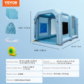 Inflatable Spray Booth 13x10x9ft 950W Blower Filter System