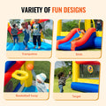 Inflatable Bounce House 4.5x4.4x2m Jumping Bouncer Slide Blower