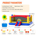 Inflatable Bounce House 4.5x4.4x2m Jumping Bouncer Slide Blower