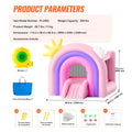 Inflatable Bounce House Trampoline 2.8x2.3m Kids Slide Blower