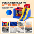 Inflatable Bounce House 3.4x2.6m Jumping Castle Blower Slide Kids