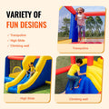 Inflatable Bounce House 3.4x2.6m Jumping Castle Blower Slide Kids