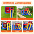 Inflatable Bounce House 3.4x2.6m Jumping Castle Blower Slide Kids
