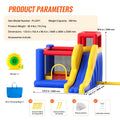 Inflatable Bounce House 3.4x2.6m Jumping Castle Blower Slide Kids