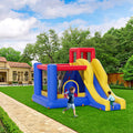 Inflatable Bounce House 3.4x2.6m Jumping Castle Blower Slide Kids
