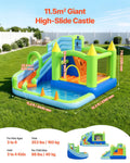 Inflatable Bounce House Water Slide 3.4m Castle Basketball Hoop Pool