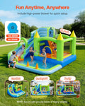 Inflatable Bounce House Water Slide 3.4m Castle Basketball Hoop Pool