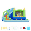 Inflatable Bounce House Water Slide 3.4m Castle Basketball Hoop Pool