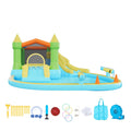 Inflatable Bounce House Water Slide 3.82x3.98m Basketball Pool Kids