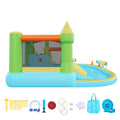 Inflatable Bounce House Water Slide 3.82x3.98m Basketball Pool Kids