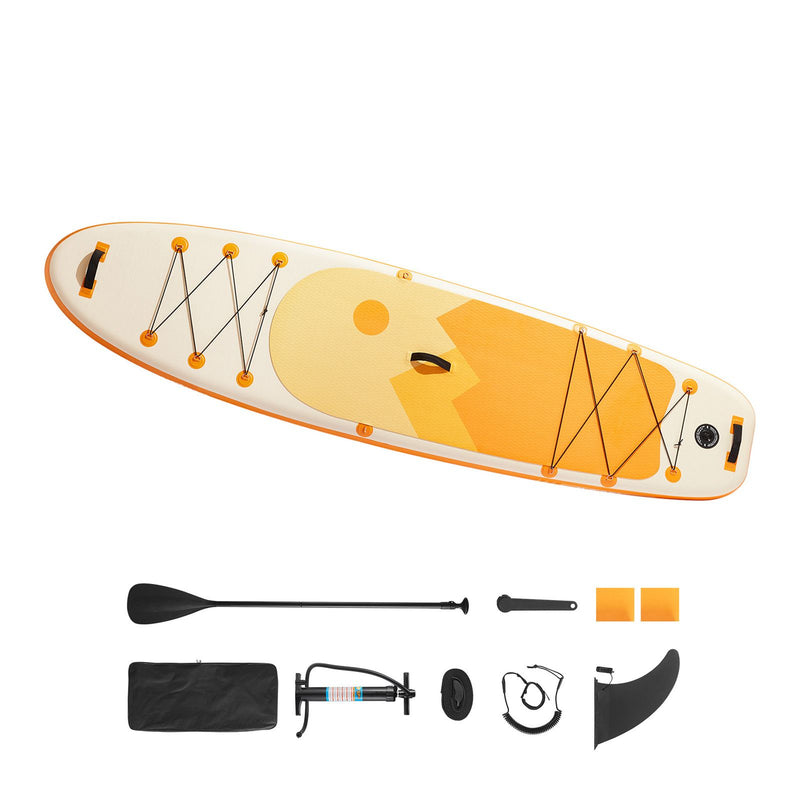 Inflatable Stand Up Paddle Board, 3.53m x 89cm x 15cm Wide Ultra-Light SUP Paddleboard, All Accessories Included, Pump, Paddle, Fin, Backpack, Ankle Leash, Strap, Non-slip Deck for Youth, Adults